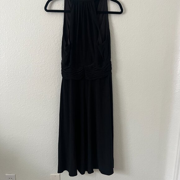 Evan Picone Sz 12 Black Cocktail Evening Sleeveless Dress LBD Formal Gala‎ Party - Picture 4 of 12